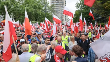 Zwolennicy Karola Nawrockiego w Warszawie 