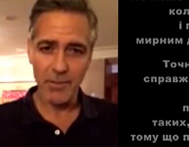 Miniatura: George Clooney apeluje do Ukraińców