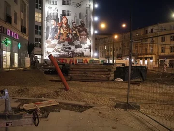 Rondo Dmowskiego i centrum Warszawy w przededniu Marszu Niepodległości 