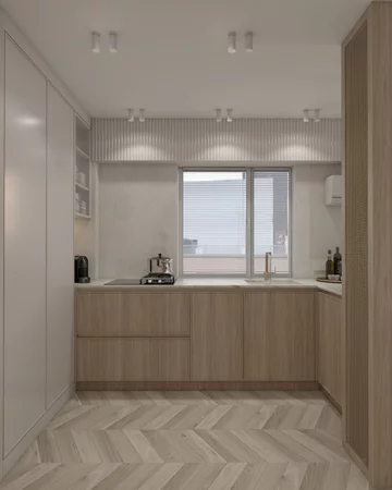 Niewielkie mieszkanie w jasnej kolorystyce, projekt Agata Izdebska, Insolito Interior 