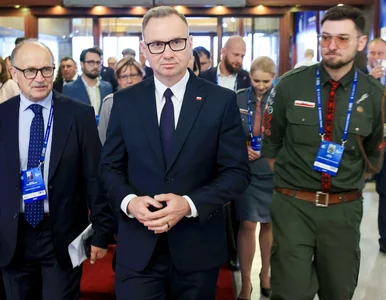 Miniatura: Duda o spotkaniu Nawrocki-Trump. Wymowna...