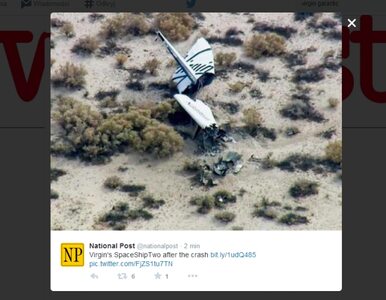 Miniatura: Dlaczego SpaceShipTwo spadł? To nie awaria...