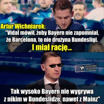 Mem po meczu FC Barcelony z Bayernem Monachium 
