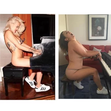 Idealne zdjęcie z Insagrama vs zwyczajne zdjęcie Celeste Barber 