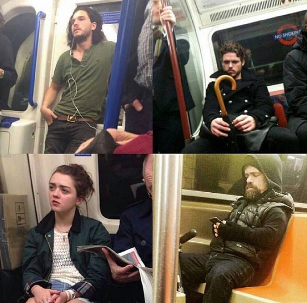 Obsada serialu w metrze, przyłapana przez fanów 