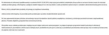 Oświadczenie Animex