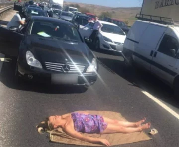 Opalanie na środku drogi? Proszę bardzo 