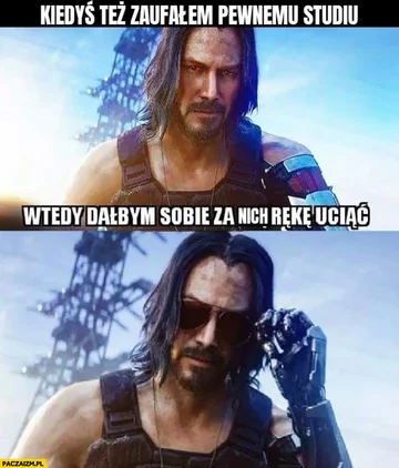 Mem po premierze Cyberpunka 2077 