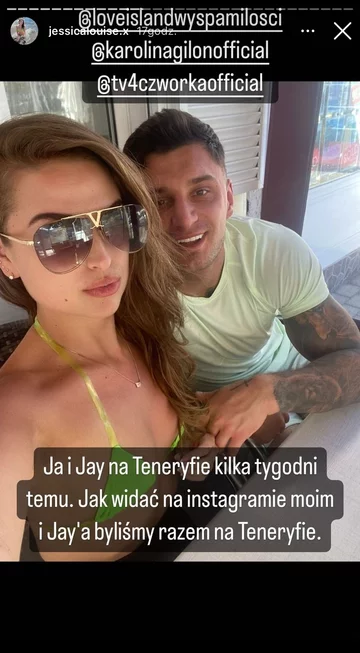 Dziewczyna Jaya z „Love Island” publikuje dowody 