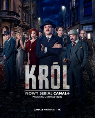 Plakat do serialu Canal+ „Król”