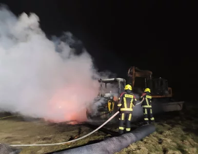 Miniatura: Potężny pożar przy terenie budowy...