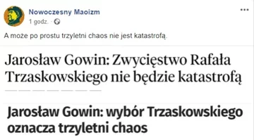 Mem po ogłoszeniu wyników wyborów prezydenckich 