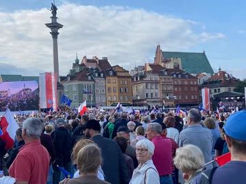 Wiec Donalda Tuska w Warszawie 