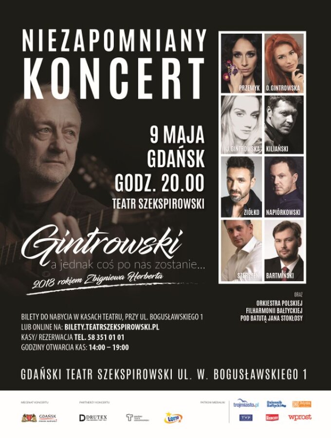 Koncert "Gintrowski - a jednak coś po nas zostanie...", Gdańsk