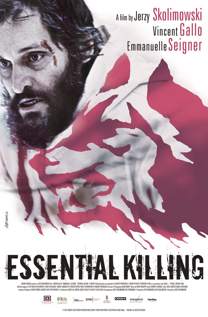 Plakat do filmu "Essential Killing" Jerzego Skolimowskiego