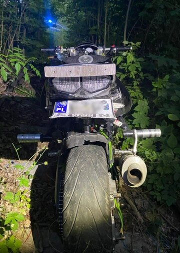 Policyjny pościg za&nbsp;motocyklistą
