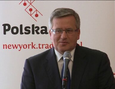 Miniatura: Komorowski chwali polskich przedsiębiorców...