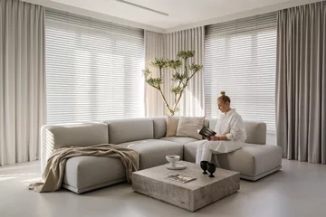 Minimalistyczne mieszkanie całe w bieli, KANDO ARCHITECTS Karolina Krawczyk 