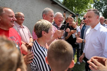 Andrzej Duda z wizytą w gospodarstwie państwa Bardowskich w Uniejowicach 