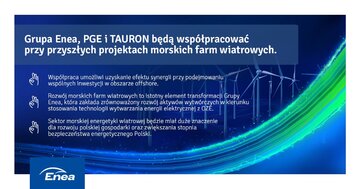 PGE, Enea i&nbsp;TAURON planują wsp&oacute;lnie rozwijać morskie farmy wiatrowe