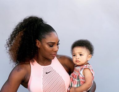 Miniatura: Serena Williams rozgrywa mecz. Jej córka...
