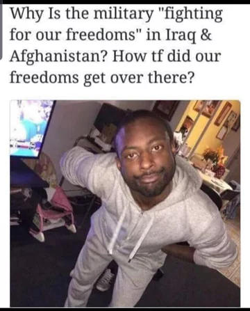Mem będący reakcją na możliwą wojnę USA z Iranem 