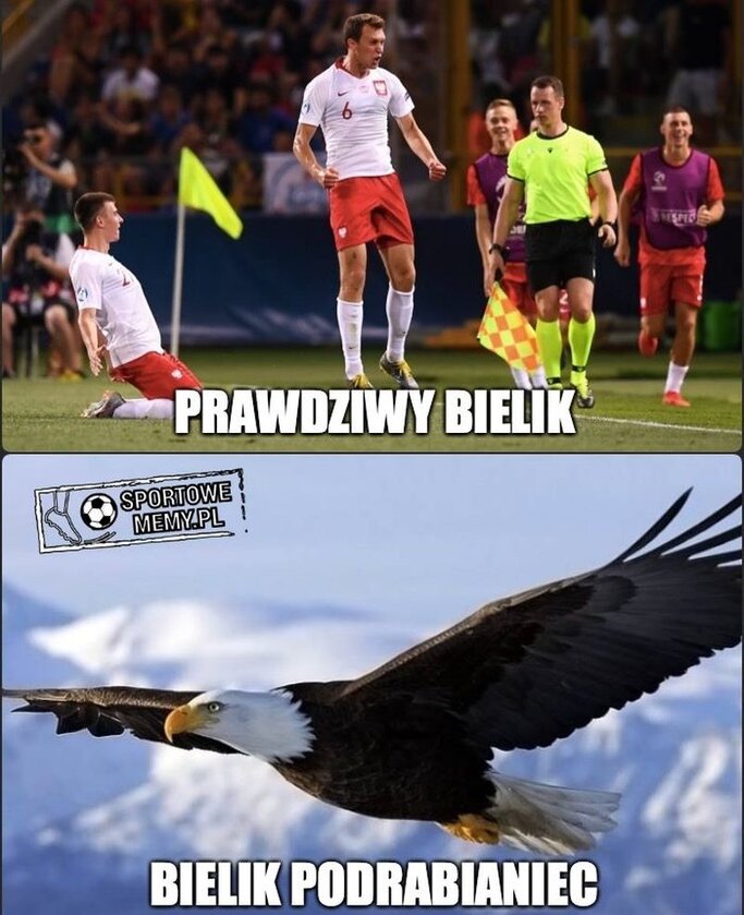 Mem po meczu Polski z Włochami 