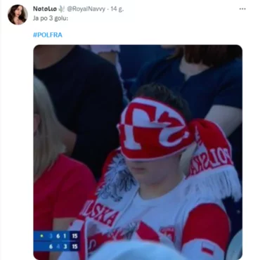 Mem po meczu Polski z Francją 