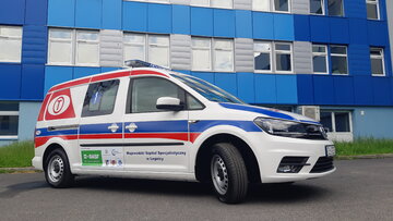 Ambulans wsp&oacute;łfinansowany przez BASF