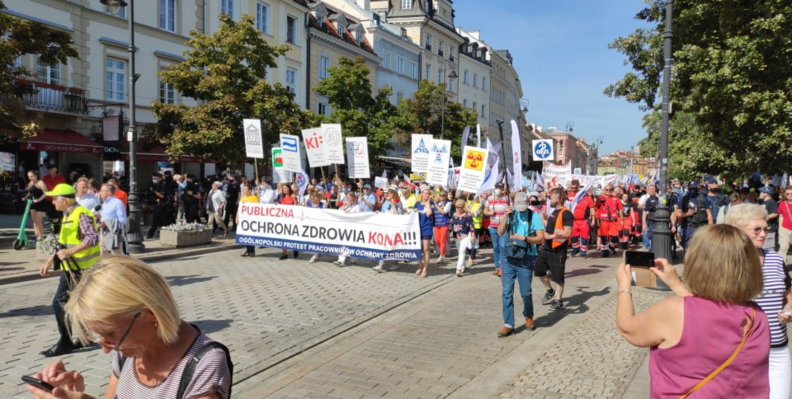 Miniatura: Protest medyków w Warszawie