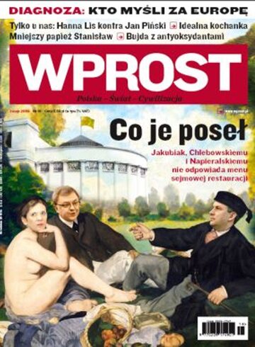 Okładka tygodnika Wprost nr 18/2009 (1373)