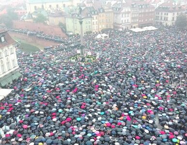 Miniatura: Czarne Protesty w całym kraju. W Warszawie...