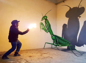 Graffiti 3D, które stworzył Odeith 