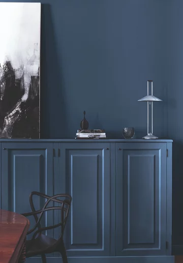 Kolor niebieski we wnętrzu 