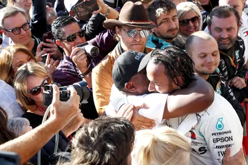 Lewis Hamilton z ojcem 