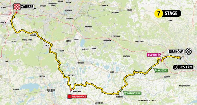 Trasa 80. Tour de Pologne – etap 7
