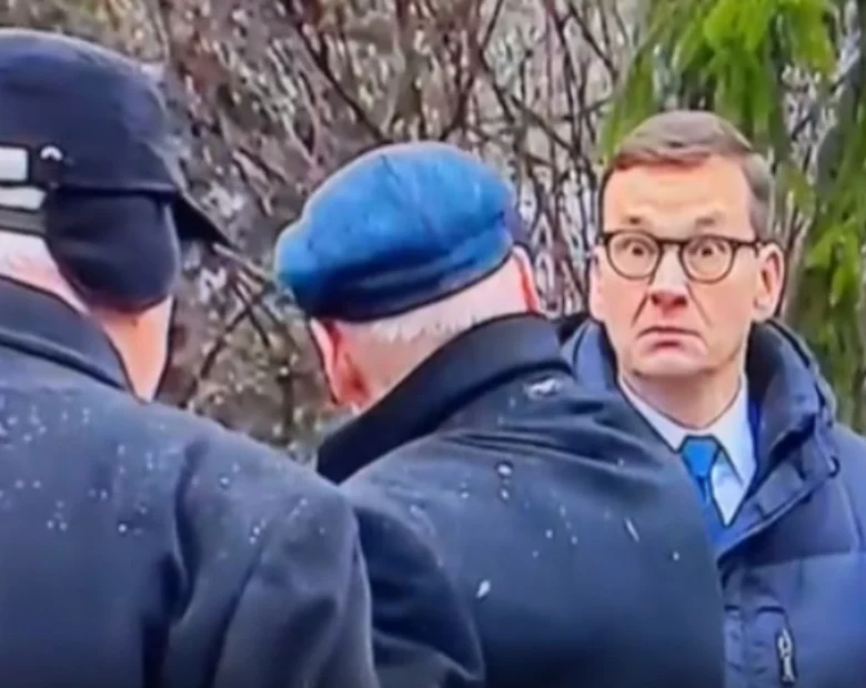 Miniatura: „Wiadomości” TVP. Ta mina Morawieckiego ma...