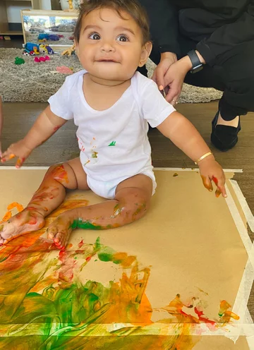 Dzieci z przedszkola Green Leaves 