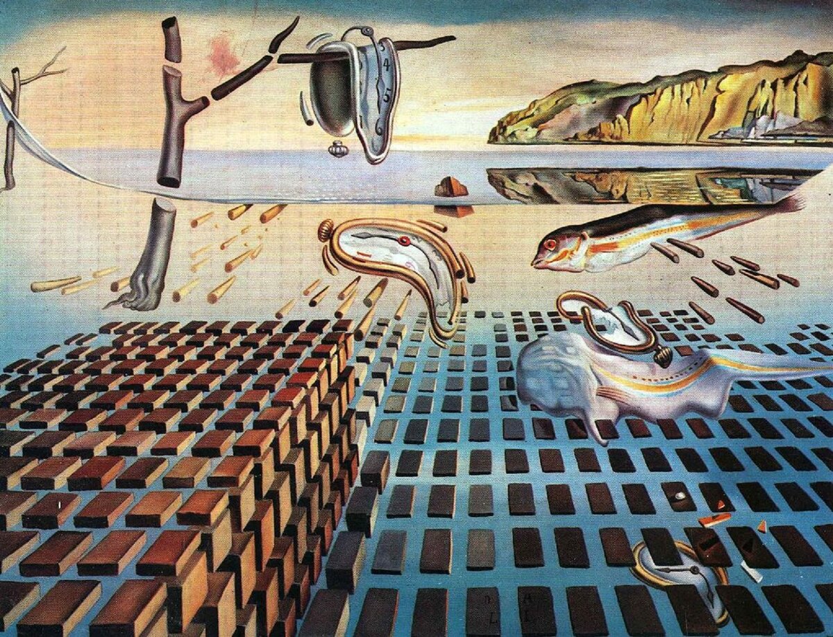 Salvador Dali "The Disintegration of the Persistence of Memory" 1954 r. 