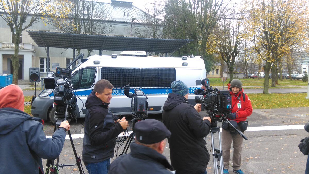 Konferencja Policji, na której przedstawiono dziennikarzom funkcjonariusza "Kulsona" 