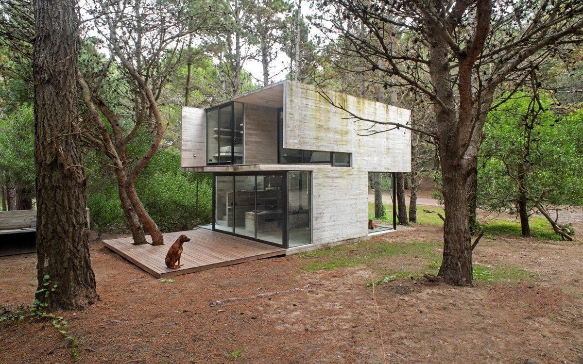 H3, betonowy dom letniskowy w Argentynie, proj. Luciano Kruk 