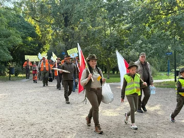 Protest myśliwych w Warszawie 