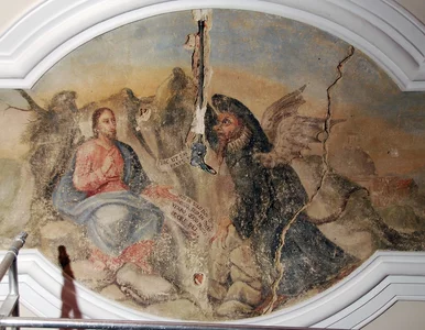 Miniatura: W poznańskim ratuszu odnaleziono... fresk...