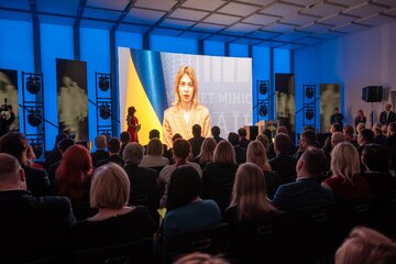 Olha Stefaniszyna, wicepremier Ukrainy, dziękowała za&nbsp;nagrodę w&nbsp;nagraniu wideo