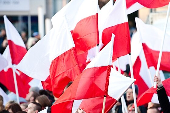Nikt nie mógł mieć wątpliwości, że 11 listopada to polskie święto... (fot. Jakub Czermiński)