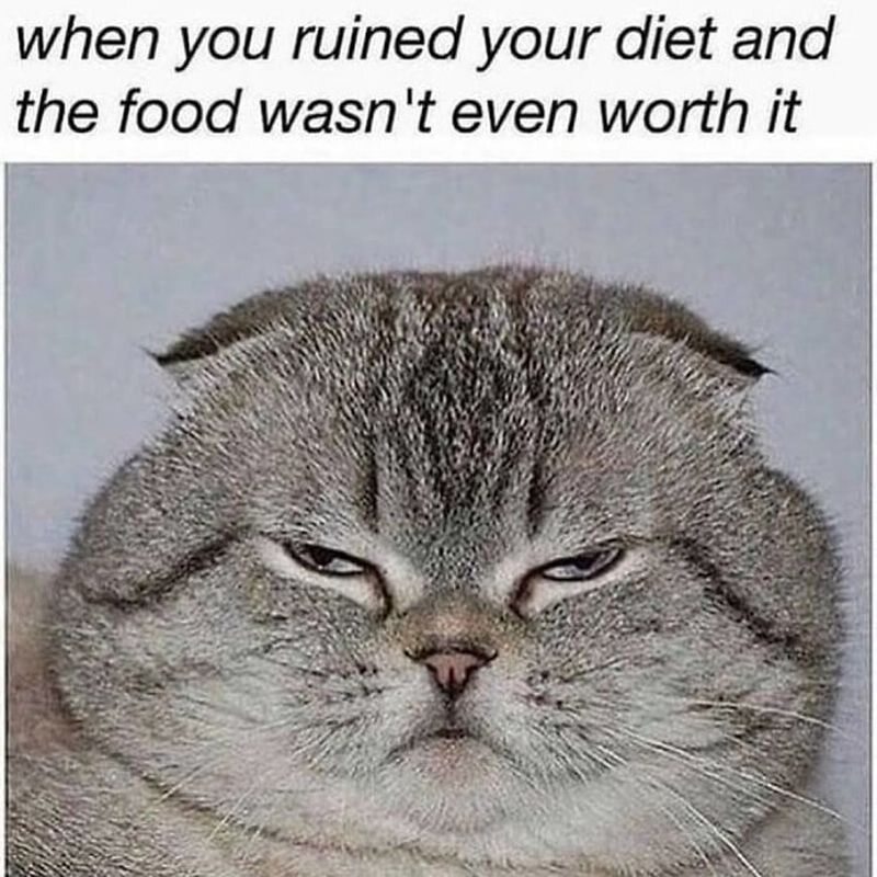 Kiedy rujnujesz swoją dietę, a jedzenie nawet nie było tego warte 