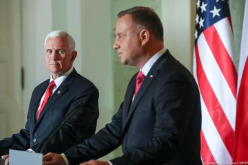 Mike Pence z wizytą w Pałacu Prezydenckim Mike Pence