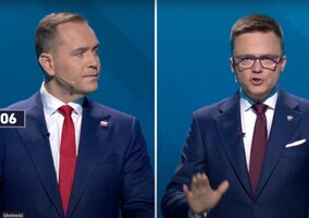 Miniatura: Ostra konfrontacja Hołowni z Nawrockim....