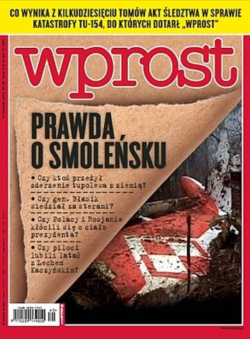 Okładka tygodnika Wprost nr 45/2010 (1448)