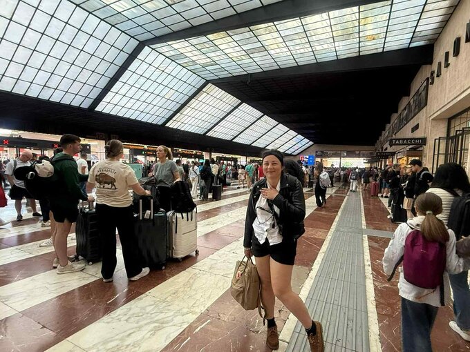 Na dworcu we Florencji